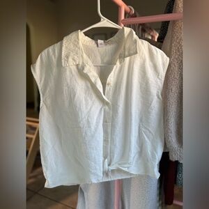 Action Wear Women's White Hooded Vest